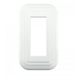 LAMP スイッチプレート・コンセントカバー プレミアムホーロー レトロ(ホワイト)