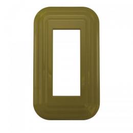 LAMP スイッチプレート・コンセントカバー プレミアムホーロー レトロ(モスグリーン)