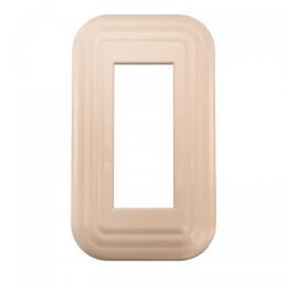 LAMP スイッチプレート・コンセントカバー プレミアムホーロー レトロ(クリーム)