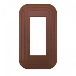 LAMP スイッチプレート・コンセントカバー プレミアムホーロー レトロ(ブラウン)