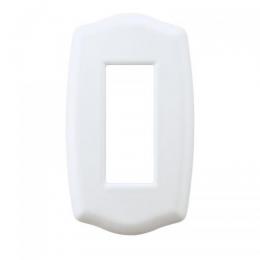 LAMP スイッチプレート・コンセントカバー プレミアムホーロー ベイシック(ホワイト)