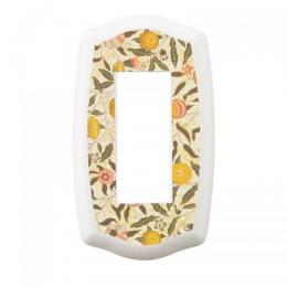 LAMP スイッチプレート・コンセントカバー プレミアムホーロー ベイシック(ホワイト/フルーツ)