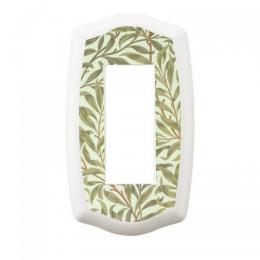 LAMP スイッチプレート・コンセントカバー プレミアムホーローベイシック(ホワイト/ウィローボウ)