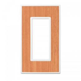 LAMP スイッチプレート・コンセントカバー フレックス ホワイト パネル(ナチュラルバーチ)