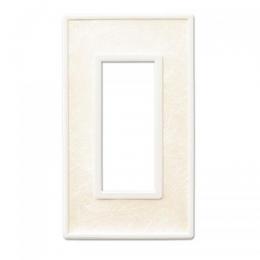 LAMP スイッチプレート・コンセントカバー フレックス ホワイト ファブリック(和紙 織)