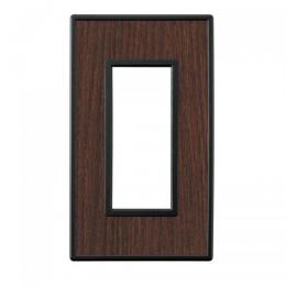 LAMP スイッチプレート・コンセントカバー フレックス ブラック パネル(ブラックオーク)