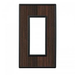 LAMP スイッチプレート・コンセントカバー フレックス ブラック パネル(クリアーエボニー)