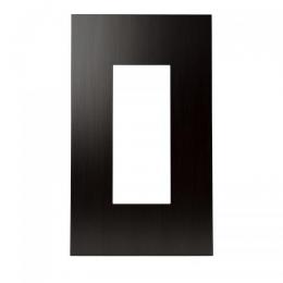 LAMP スイッチプレート・コンセントカバー クールメタル(ヘアライン仕上/ブラック)