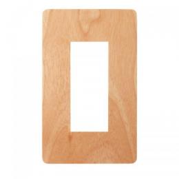 LAMP スイッチプレート・コンセントカバー プレミアムウッド RD(メジロカバ/クリアー塗装)