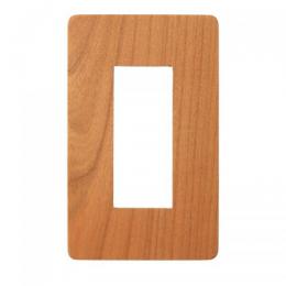 LAMP スイッチプレート・コンセントカバー プレミアムウッド RD(ヤマザクラ/クリアー塗装)