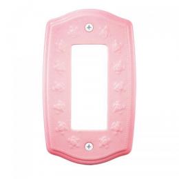 LAMP スイッチプレート・コンセントカバー ポタリー ローズ(ピンク)