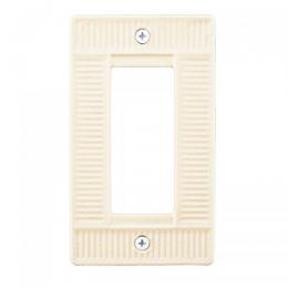 LAMP スイッチプレート・コンセントカバー ポタリー ワッフル(ホワイト/マット)