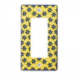 LAMP スイッチプレート・コンセントカバー ポタリー ポーリッシュ(イエローバック)