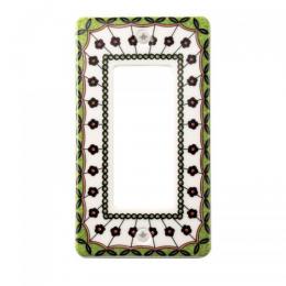 LAMP スイッチプレート・コンセントカバー ポタリー ポーリッシュ(ラインフラワー)