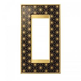 LAMP スイッチプレート・コンセントカバー UV漆(麻の葉)