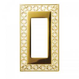 FEDE スイッチプレート・コンセントカバー サン セバスチャン(ゴールド ホワイト パティナ)