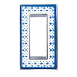 FEDE スイッチプレート・コンセントカバー ヴィンテージ ポーセリン(ブルーアイリス/ブライト ク