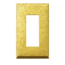 LAMP スイッチプレート・コンセントカバー エイジド キャスト(ブロンズ結晶イエロー)