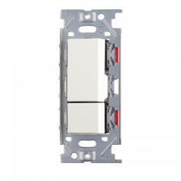 [オプション品]埋込ダブルスイッチ(ピュアホワイト)