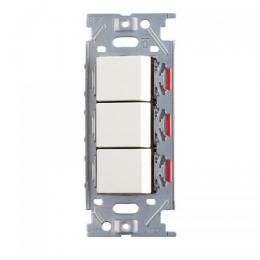 [オプション品]埋込トリプルスイッチ(ピュアホワイト)