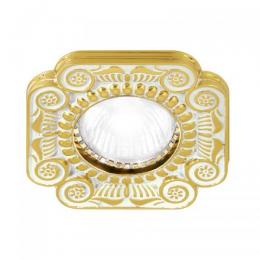 [トータルコーディネート]FEDE 照明プレート フィレンツェ(ゴールド ホワイト パティナ)